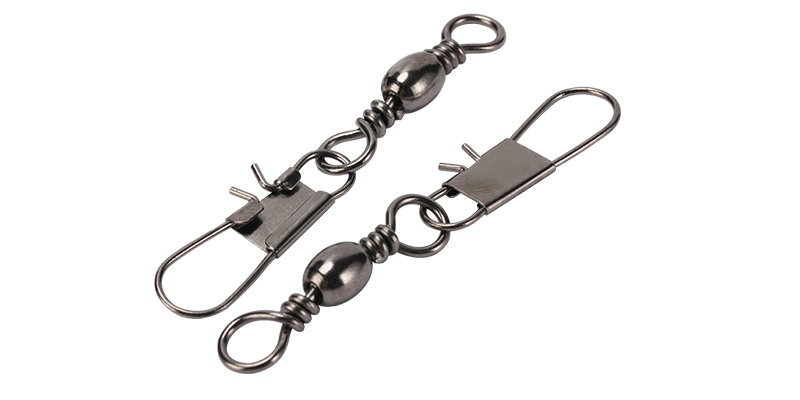 BARREL SWIVEL WITH INTERLOCK SNAP